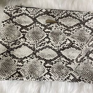 Oversized Snake Print Wristlet